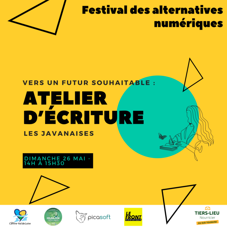 Affiche Festival Alternatives numérique - Atelier écriture