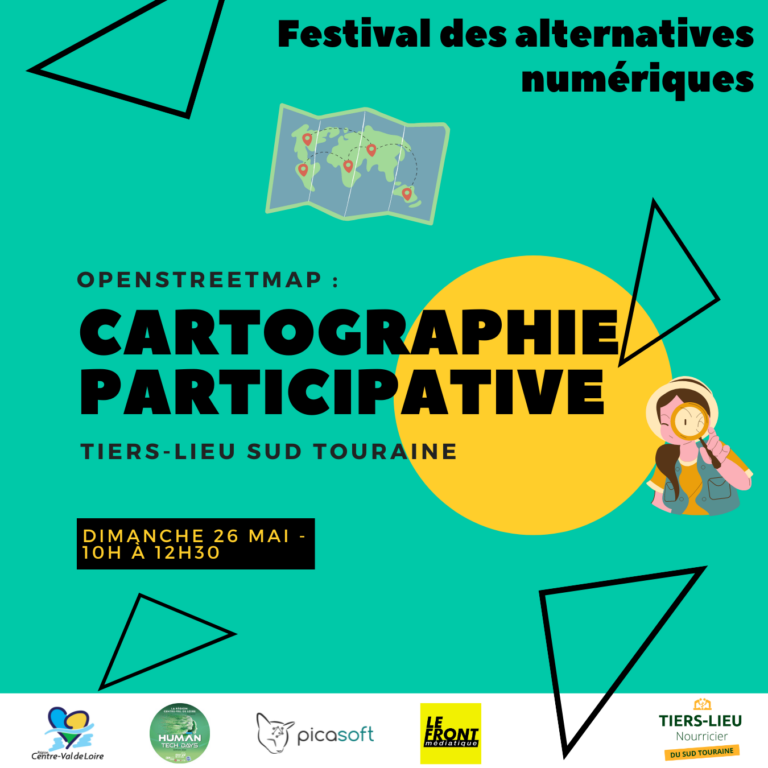 Affiche Festival Alternatives numérique - Cartographie participative