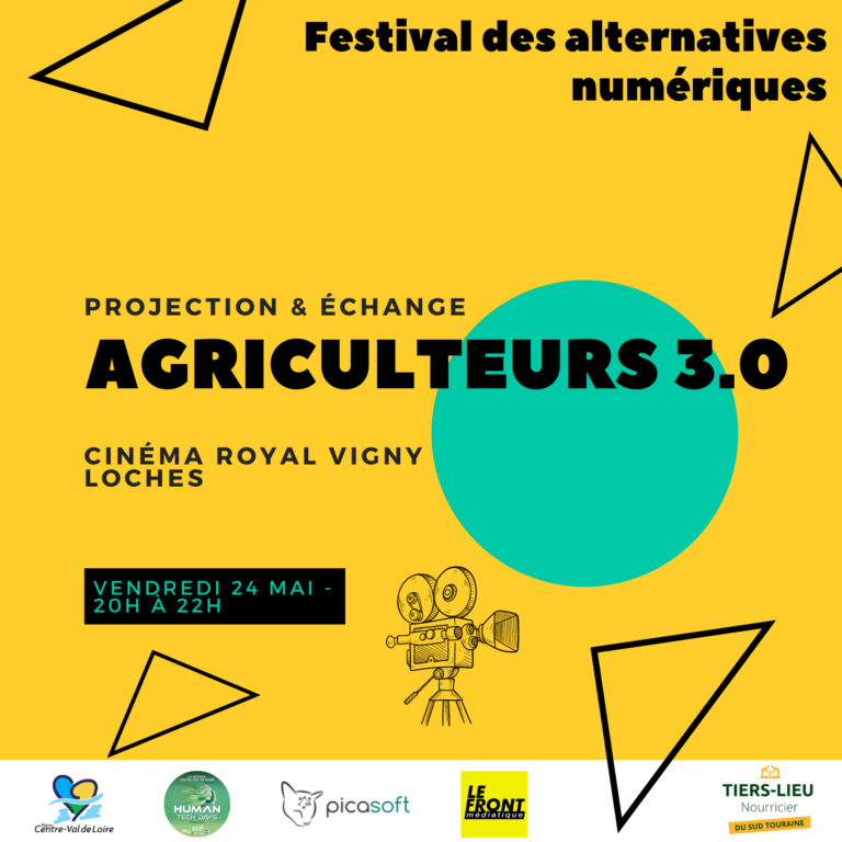 Affiche Festival Alternatives numérique - Projection Agriculteurs 3.0